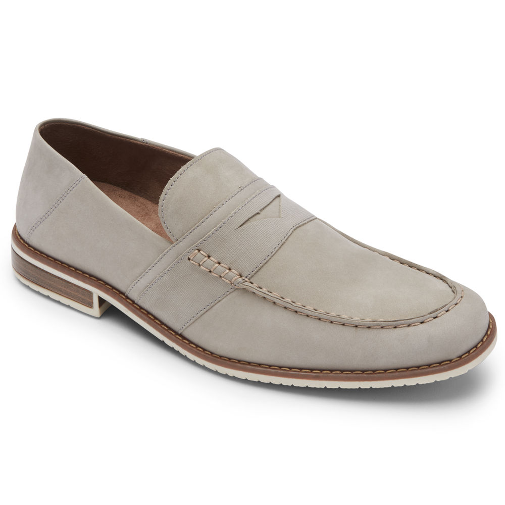 Rockport Mens Style Purpose 3 Penny - Loafers Grey - LOX219564